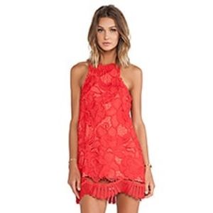 Lovers + Friends Caspian Shift Dress in Coral - Size XS from Revolve